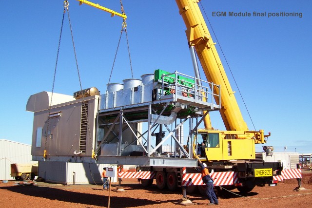 EGM Module unload and Placement 